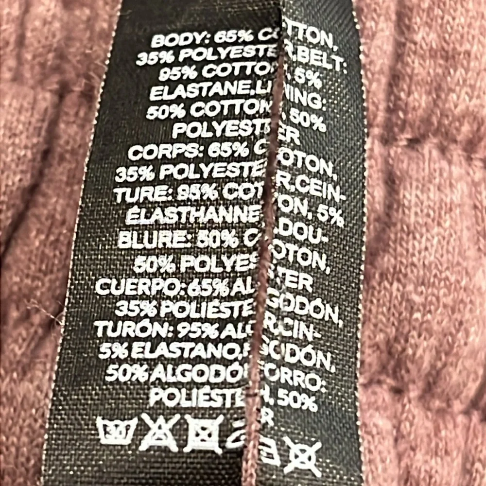 Alphalete Wide Leg Sweatpants in Brushed Fabric in Heather Maroon size Large - Picture 15 of 15